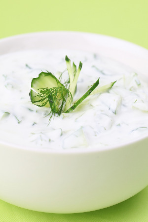 Bowl of Tzatziki Greek Yogurt Dip