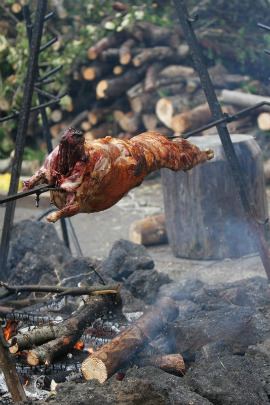 Lamb On Spit