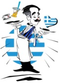 Greek Waiter clip art