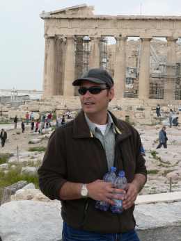 Michalis at Acropolis