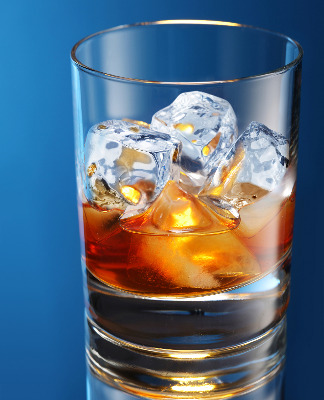 Greek Metaxa Brandy in Glass with Ice