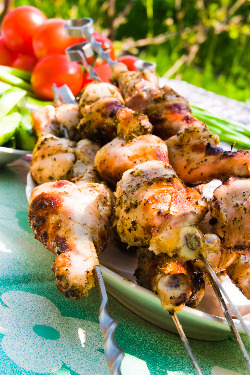 Greek Chicken Kebabs