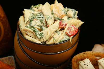 Greek Chicken and Pasta salad