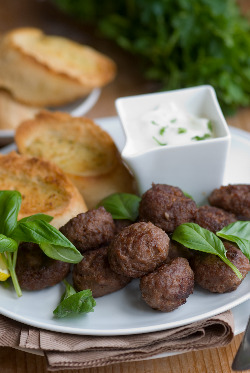 Greek Meatballs with Dip