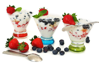 Greek yogurt with berries