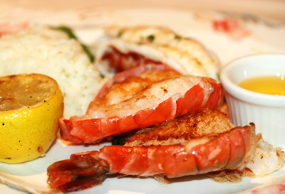 Greek Lobster with Lemon, Olive Oil dressing