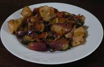 Plate of Roast Vegetables