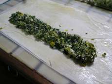 Spinach Pie Preparation