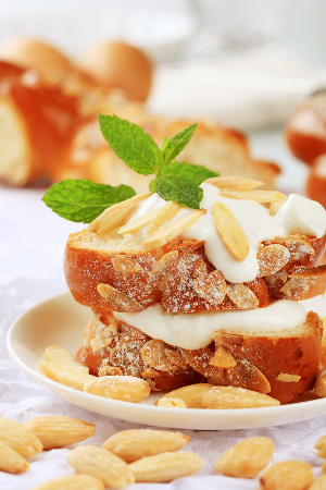 Sweet Bread and Greek Yogurt