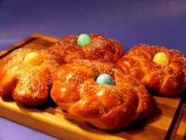 Greek Easter Bread Boat